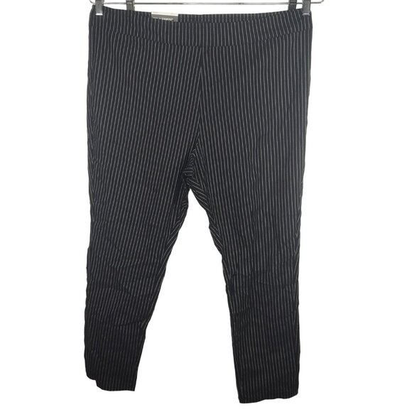 Who What Wear Pants - Who What Wear Cropped High Rise Stretch Pants Women Size 16W Black White Stripe